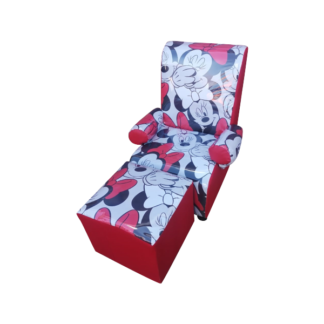 Kiddies Chair Ottoman Combo - Minnie Mouse 2
