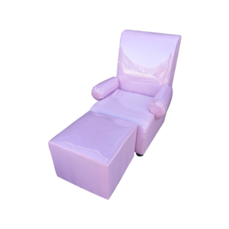 Kiddies Chair Ottoman Combo - Pink
